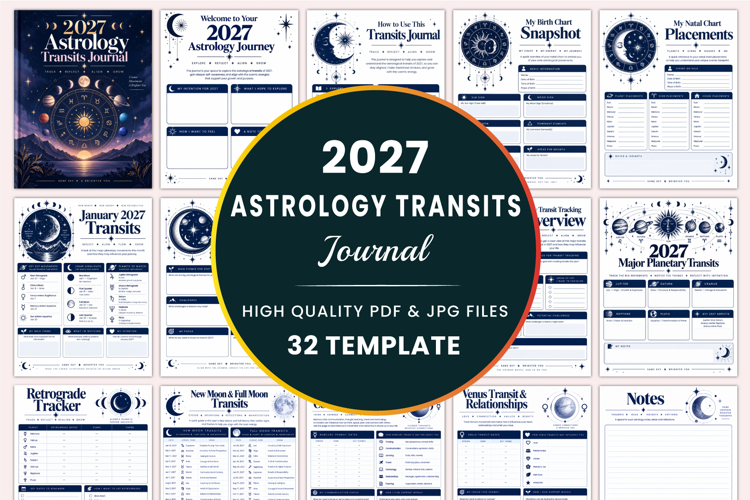2027 Astrology Transits Journal Kdp