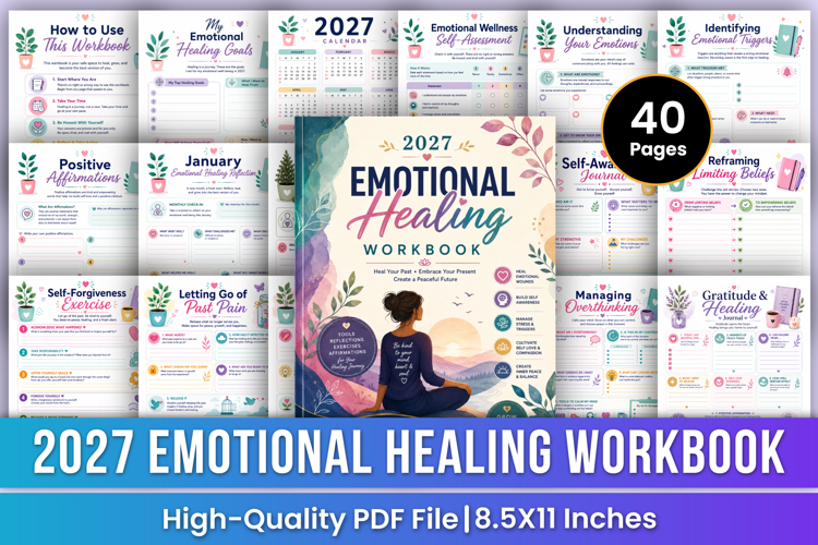 2027 Emotional Healing Workbook | Self-Care & Inner Healing