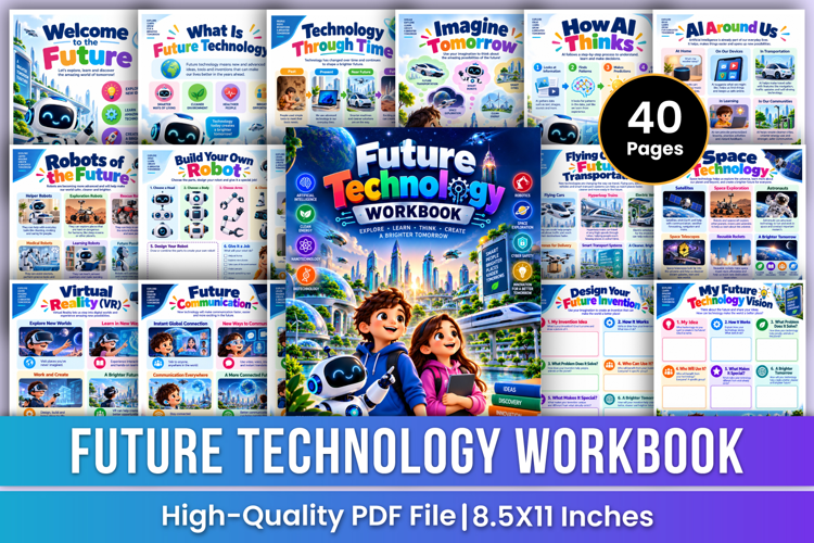 Future Technology Workbook | AI, Robotics, Space, Smart