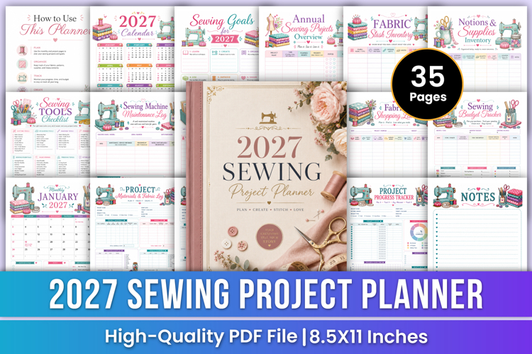 2027 Sewing Project Planner | Crafts