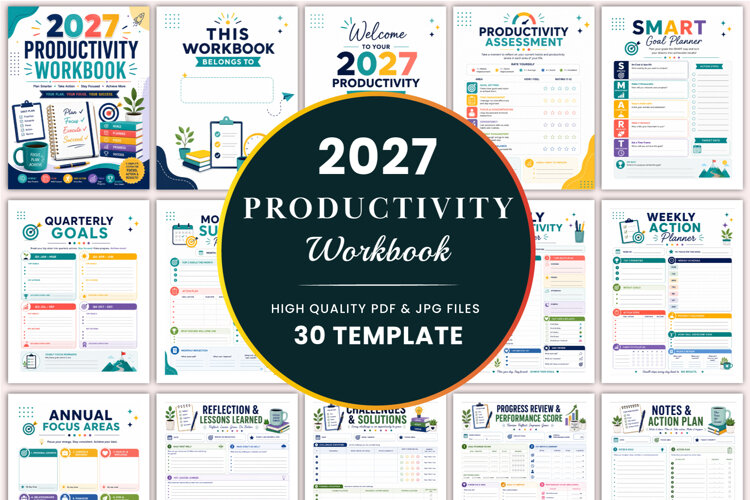 2027 Productivity Workbook Kdp interiors example image 1