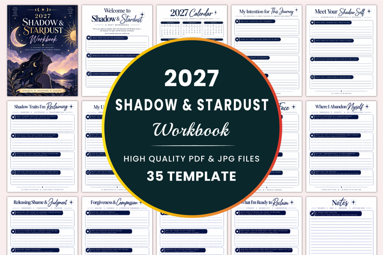 2027 Shadow & Stardust Workbook kdp interiors