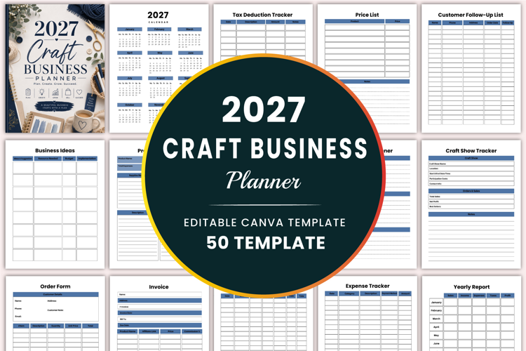 2027 Craft Business Planner Kdp interiors