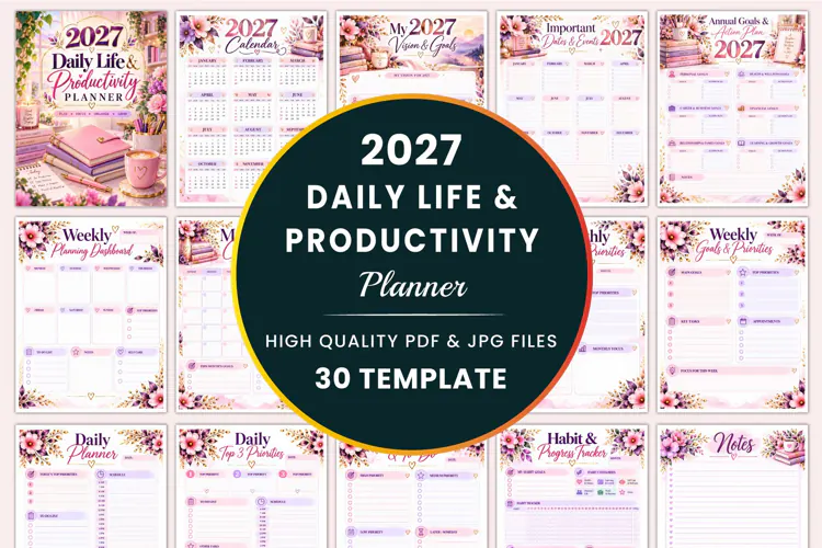 2027 Daily Life & Productivity Planner