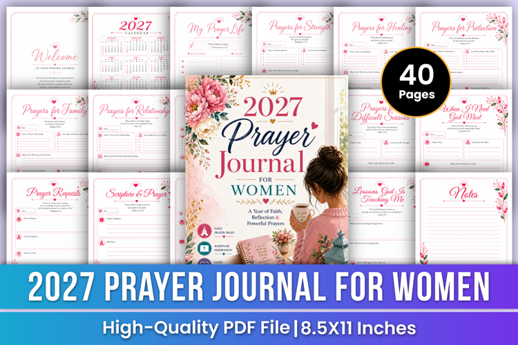 2027 Prayer Journal for Women | Faith, Prayer & Spiritual