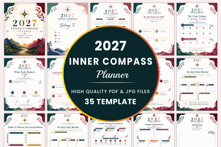 2027 Inner Compass Planner kdp interiors