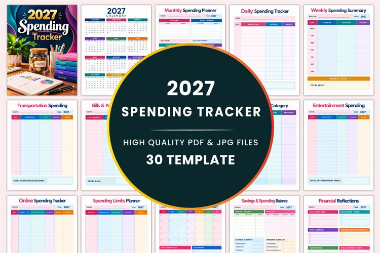 2027 Spending Tracker Kdp interiors example image 1