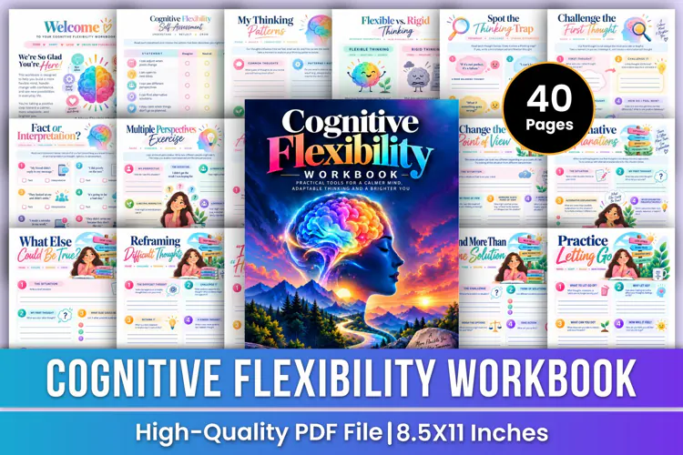 Cognitive Flexibility Workbook | Flexible Thinking, Perspect