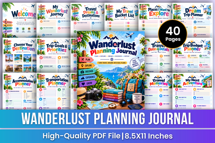 Wanderlust Planning Journal | Travel Planning, Trip Budget