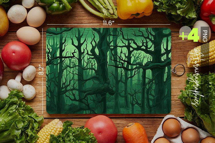 Dark Forest Cutting Board Design - 04 Variations