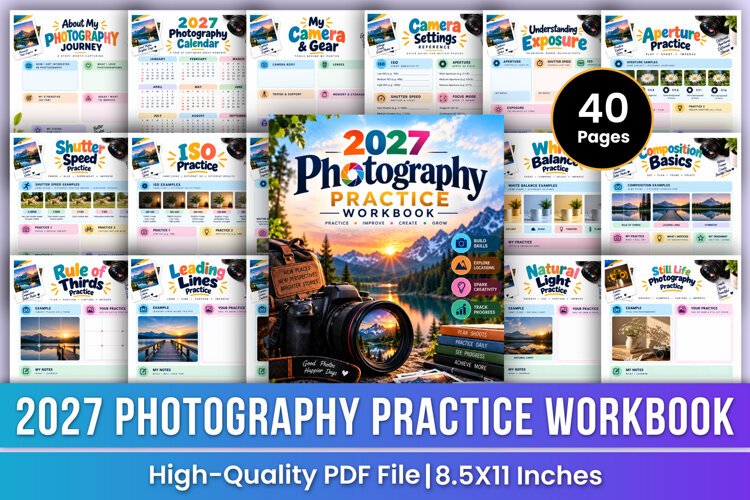2027 Photography Practice Workbook | Camera Skills example image 1