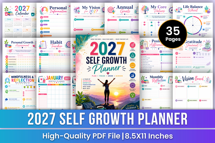 2027 Self Growth Planner | Development PDF