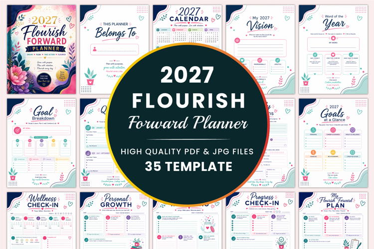 2027 Flourish Forward Planner Templates