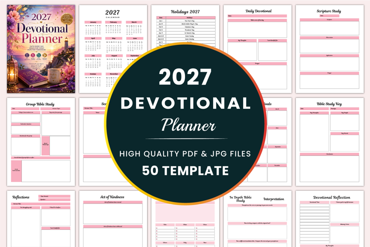 2027 Devotional Planner Kdp interiors