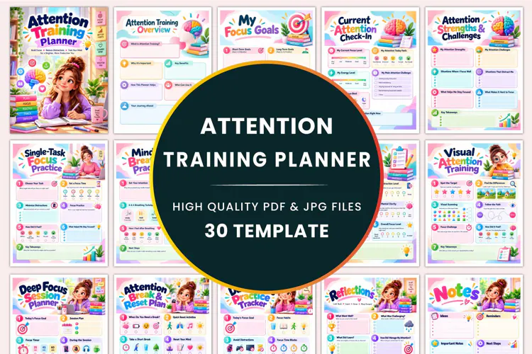 Attention Training Planner Kdp interiors