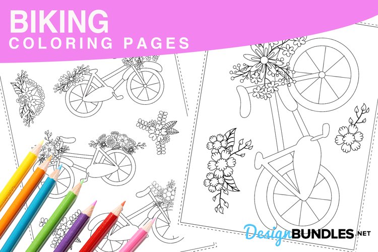 Biking Coloring Pages example image 1