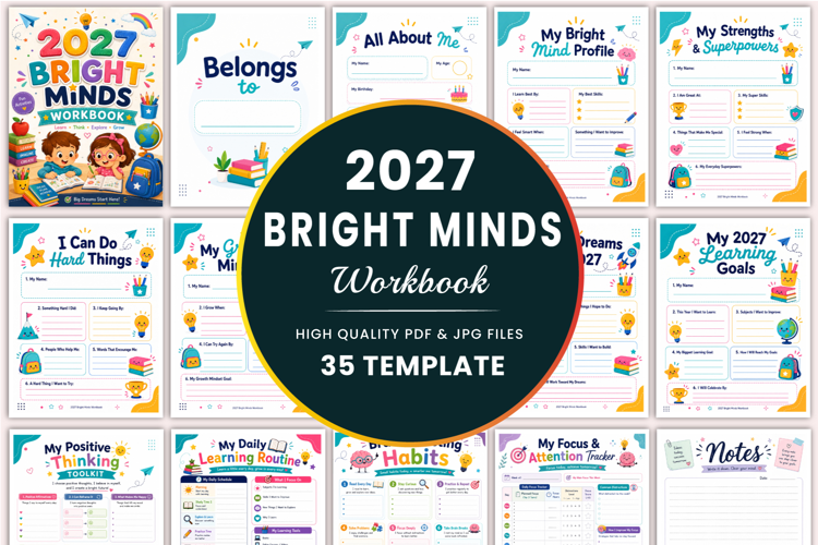 2027 Bright Minds Workbook Templates