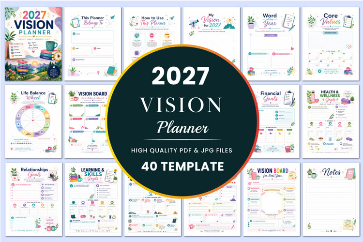 2027 Vision Planner Kdp interiors example image 1