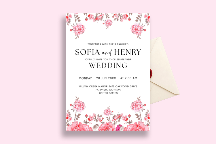 Pink Invitation Template Image 9