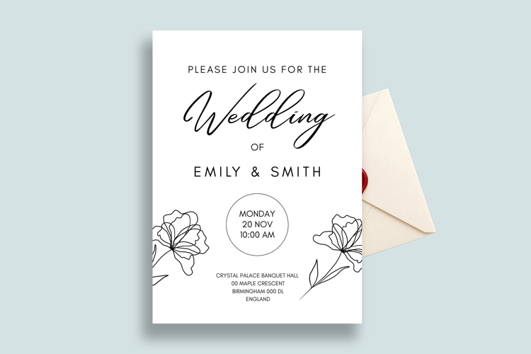 Floral Invitation Template Image 2