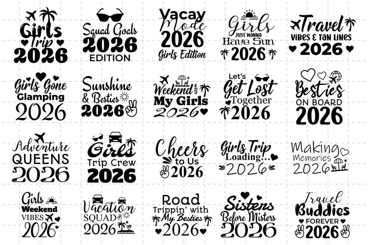 Girls Trip 2026 SVG Bundle