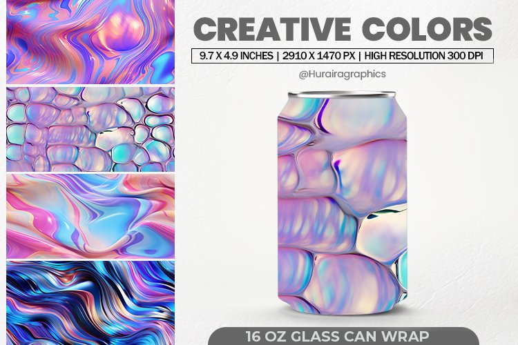 Creative Colors Can Wrap,16 Oz Tumbler Sublimation