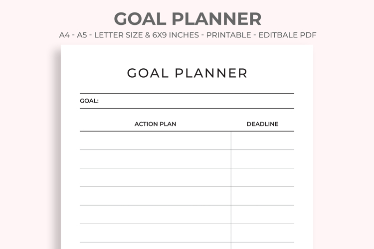 Printable Goal Setting Worksheet Image 20