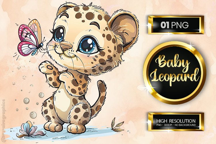 Baby Leopard Clipart