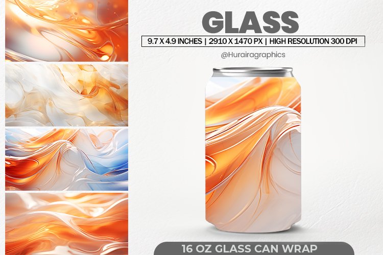 Glass Can Wrap,16 Oz Tumbler Sublimation