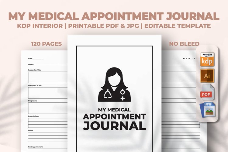 My Medical Appointment Journal KDP Interior (2157903) Planner