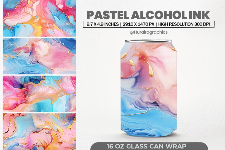 Alcohol Ink Tumbler Wrap Image 11