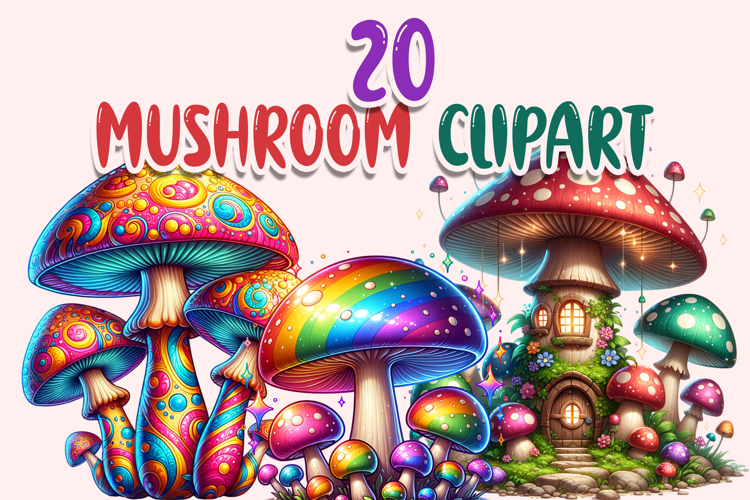 Mushroom Clipart Bundle