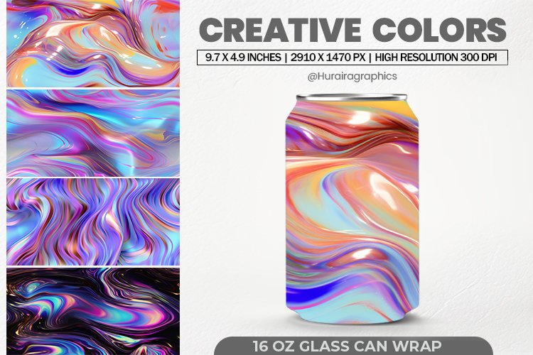 Creative Colors Can Wrap,16 Oz Tumbler Sublimation