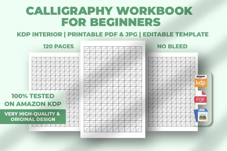 Calligraphy Workbook For Beginners KDP Interior