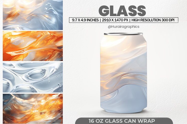 Glass Can Wrap,16 Oz Tumbler Sublimation