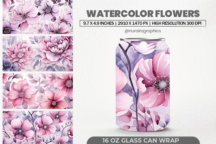 Watercolor Flowers Svg Image 19