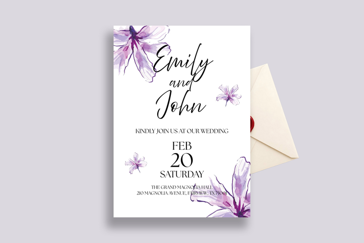 Wedding Invitation Canva Template