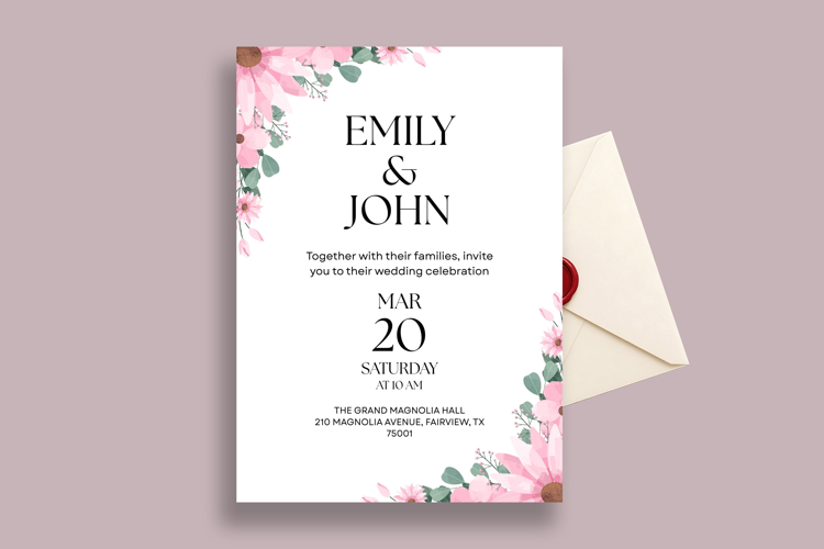 Wedding Invitation Canva Template