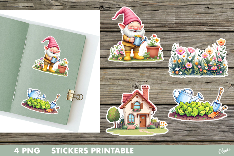 Spring Garden Stickers PNG. Spring Sticker PNG