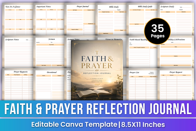 Faith   Prayer Reflection Journal | Bible Study, Devotional