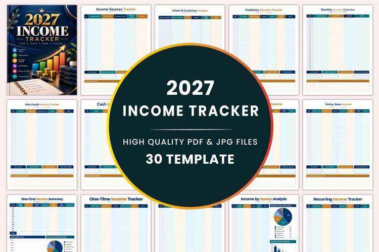 2027 Income Tracker Kdp interiors example image 1