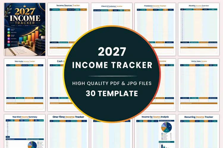 2027 Income Tracker Kdp interiors
