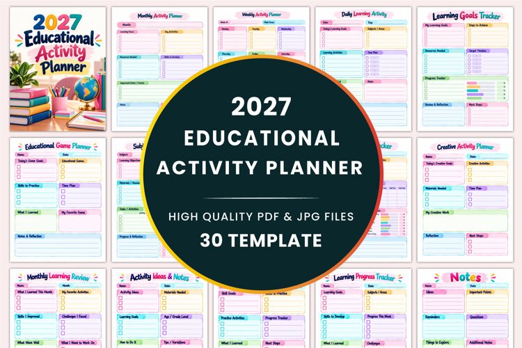 2027 Educational Activity Planner Kdp interiors example image 1