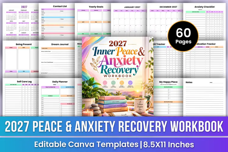 2027 Inner Peace & Anxiety Recovery Workbook | Anxiety