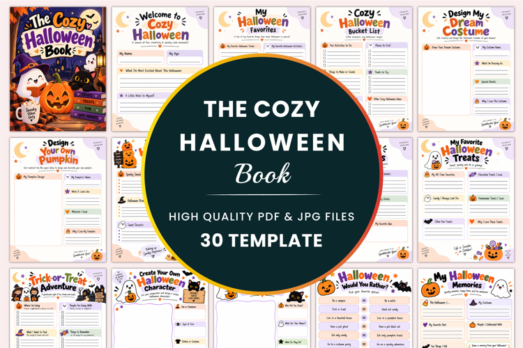 The Cozy Halloween Book Kdp interiors