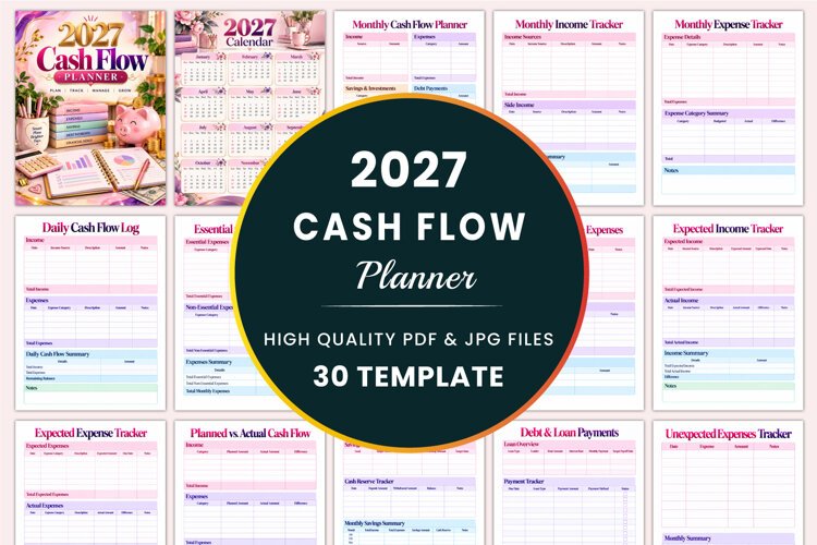 2027 Cash Flow Planner Kdp interiors example image 1