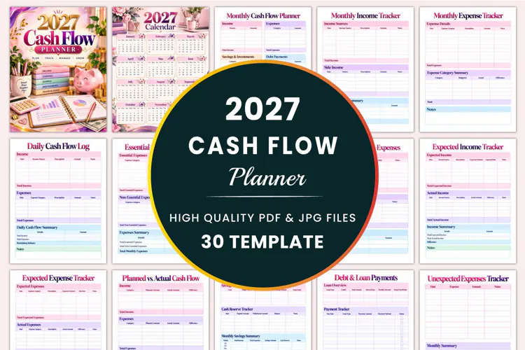 2027 Cash Flow Planner Kdp interiors