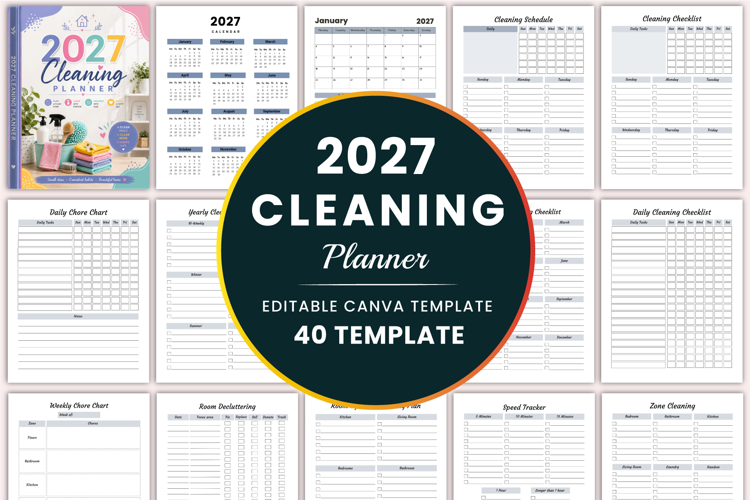2027 Cleaning Planner Kdp interiors