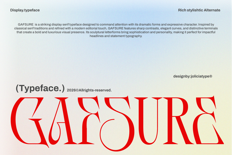 Gafsure | Modern Serif