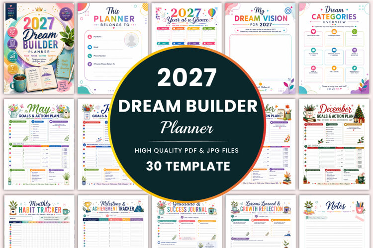 2027 Dream Builder Planner Kdp interiors example image 1